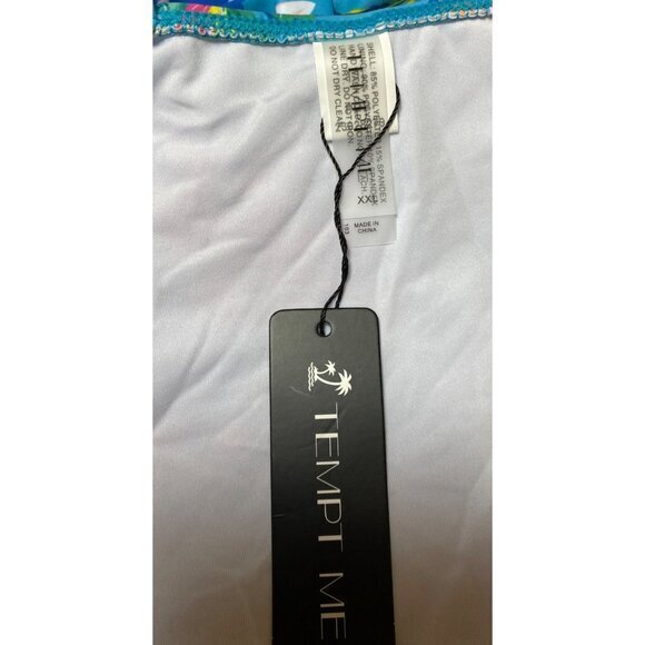 Tempt Me Women Ruched Slimming One Piece Swimsuit Tummy Control, NWT SZ XXL - Picture 11 of 12